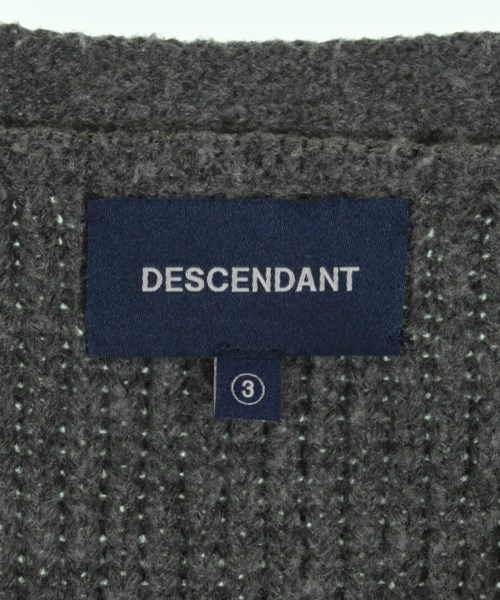 DESCENDANT（ディセンダント）カーディガン グレー サイズ:3(L位) メンズ/2200722506035