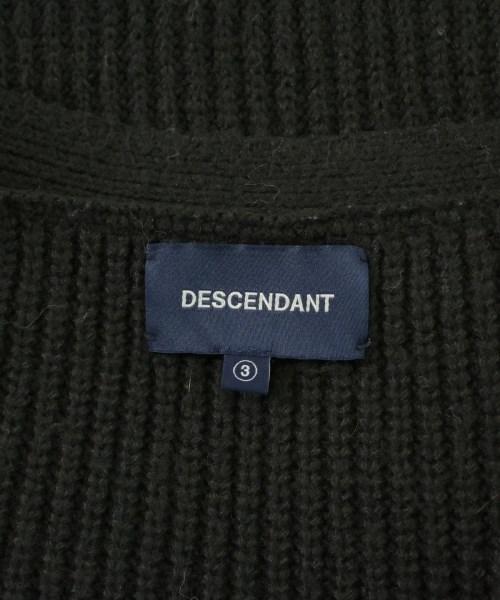 DESCENDANT（ディセンダント）カーディガン 黒 サイズ:3(L位) メンズ/2200722506042