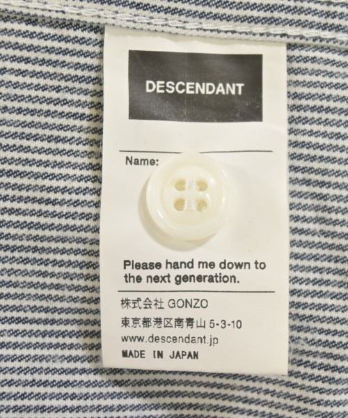 DESCENDANT（ディセンダント）カジュアルシャツ 紺 サイズ:3(L位) メンズ/2200723941033