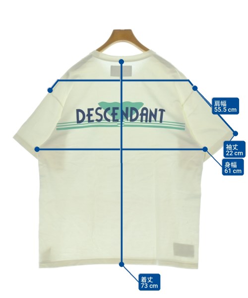 DESCENDANT（ディセンダント）Tシャツ・カットソー 白 サイズ:3(L位) メンズ/2200723941118
