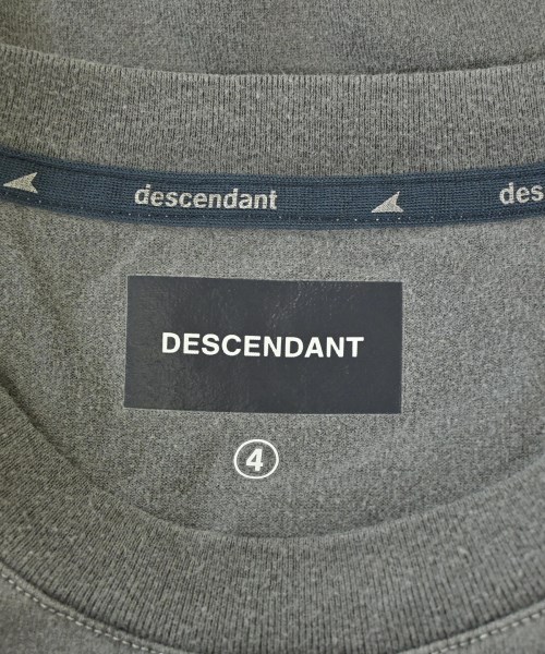 DESCENDANT（ディセンダント）Tシャツ・カットソー グレー サイズ:4(XL位) メンズ/2200724221035