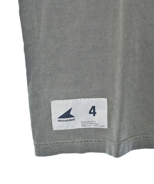 DESCENDANT（ディセンダント）Tシャツ・カットソー グレー サイズ:4(XL位) メンズ/2200724221035