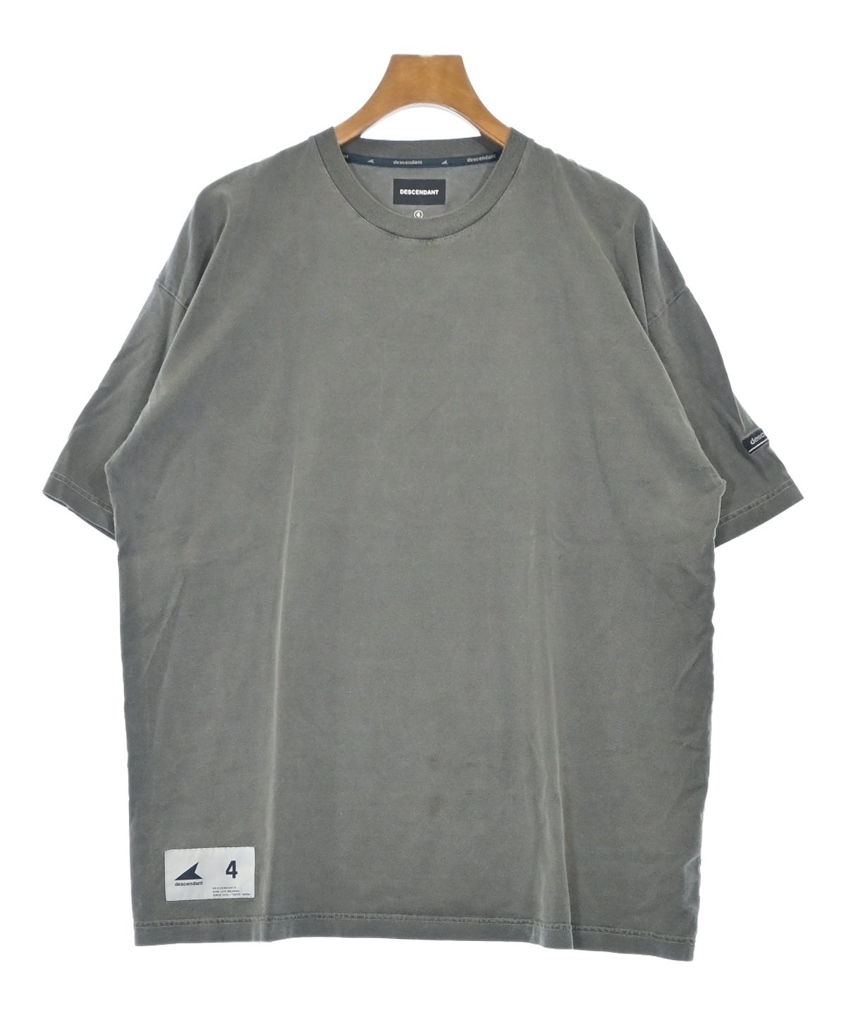 DESCENDANT（ディセンダント）Tシャツ・カットソー グレー サイズ:4(XL