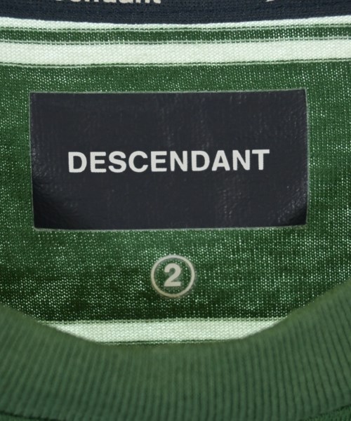 DESCENDANT（ディセンダント）Tシャツ・カットソー 緑 サイズ:2(M位) メンズ/2200727106117