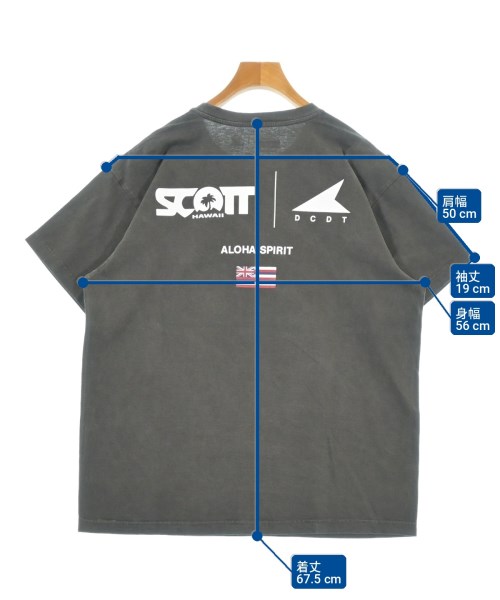 DESCENDANT（ディセンダント）Tシャツ・カットソー グレー サイズ:1(S位) メンズ/2200727213129