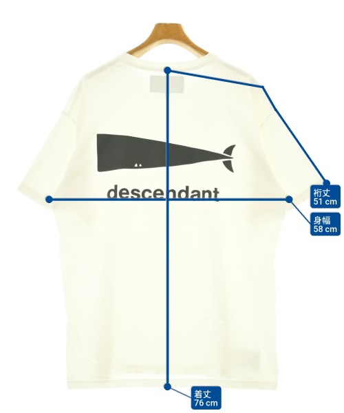 DESCENDANT（ディセンダント）Tシャツ・カットソー 白 サイズ:2(M位) メンズ/2200678199053
