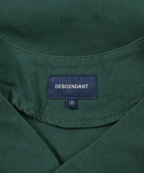 DESCENDANT（ディセンダント）カジュアルシャツ 緑 サイズ:3(L位) メンズ/2200683605044