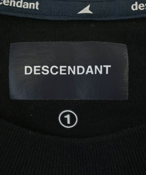 DESCENDANT（ディセンダント）Tシャツ・カットソー 黒 サイズ:1(S位) メンズ/2200683605075
