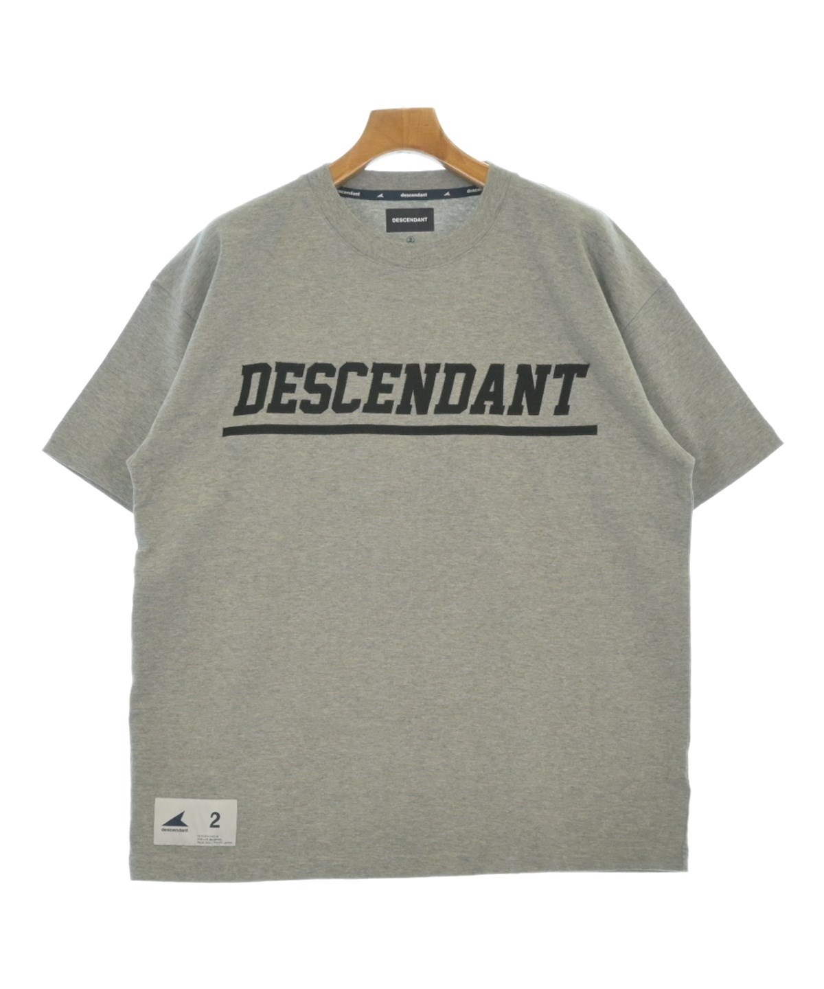 DESCENDANT（ディセンダント）Tシャツ・カットソー グレー サイズ:2(M