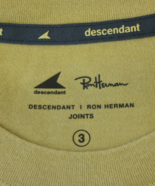 DESCENDANT（ディセンダント）Tシャツ・カットソー 黄 サイズ:3(L位) メンズ/2200683605129