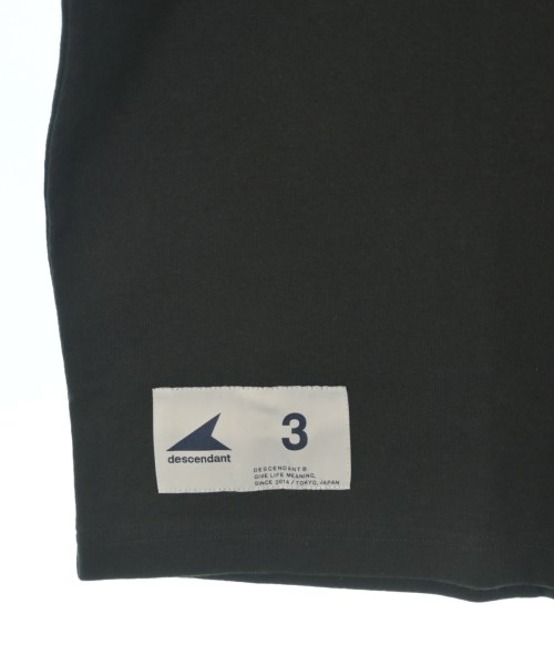 DESCENDANT（ディセンダント）Tシャツ・カットソー 黒 サイズ:3(L位) メンズ/2200683605150