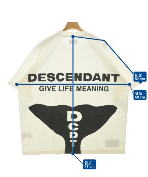 DESCENDANT（ディセンダント）Tシャツ・カットソー 白 サイズ:2(M位) メンズ/2200683605167