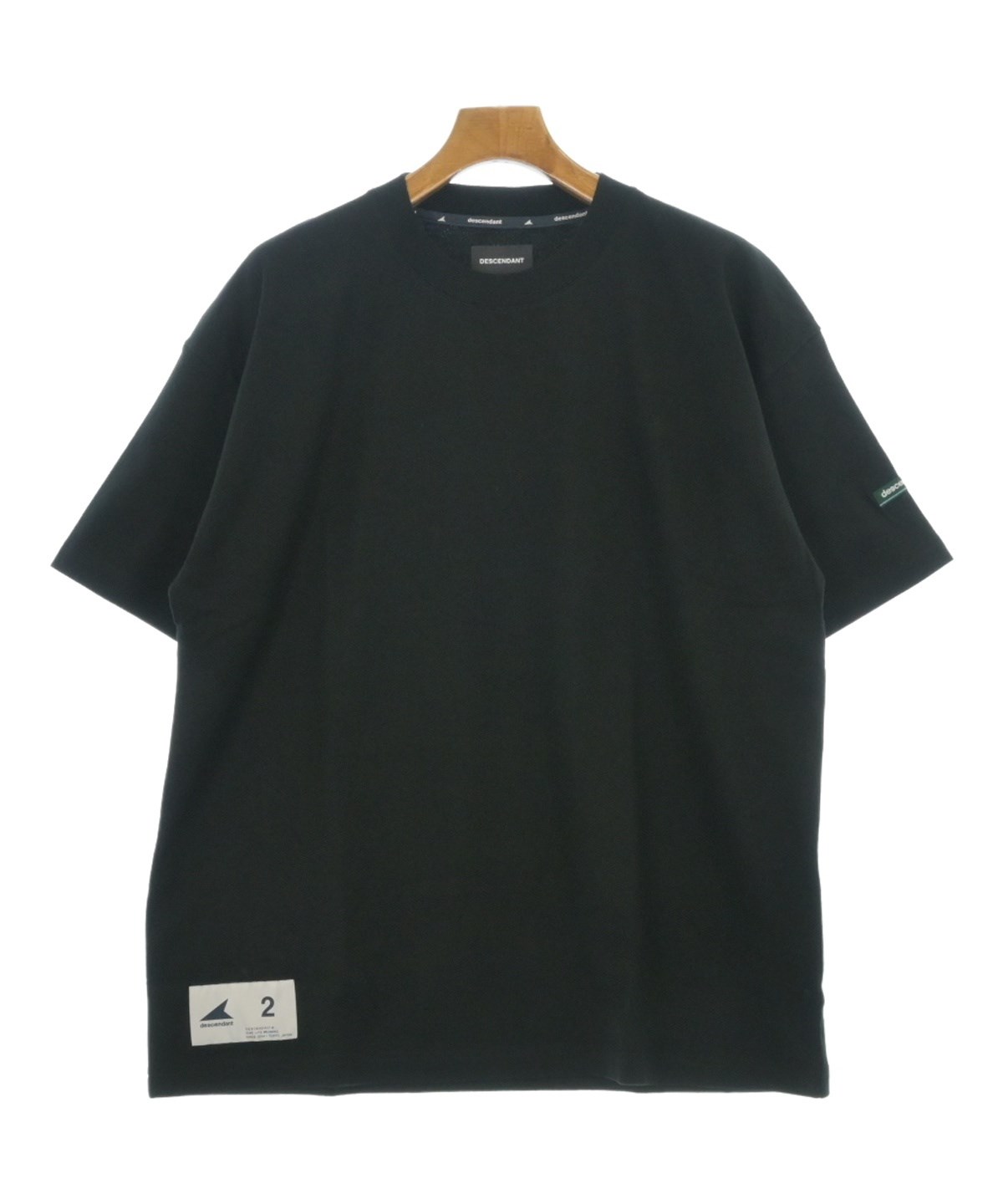 DESCENDANT ラガーシャツ サイズ3 ブラック DESCENDANT（ディセンダント）Tシャツ・カットソー 黒 サイズ:2(M位