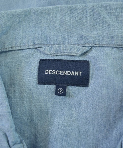 DESCENDANT（ディセンダント）カジュアルシャツ 青 サイズ:2(M位) メンズ/2200683605297