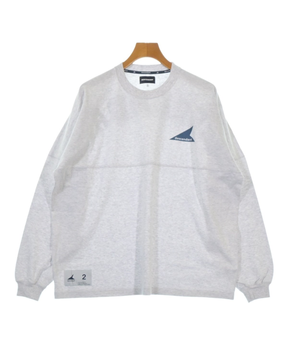 DESCENDANT（ディセンダント）Tシャツ・カットソー グレー サイズ:2(M