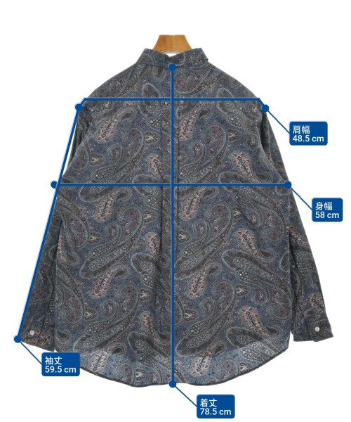 FLAGSTUFF（フラグスタフ）カジュアルシャツ 青 サイズ:M メンズ/2200620340960