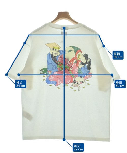 FLAGSTUFF（フラグスタフ）Tシャツ・カットソー 白 サイズ:L メンズ/2200613031172