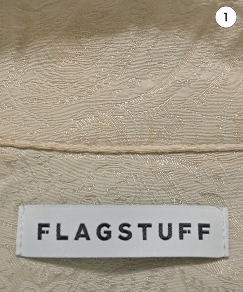 FLAGSTUFF（フラグスタフ）カジュアルシャツ ベージュ サイズ:L メンズ/2200648918127