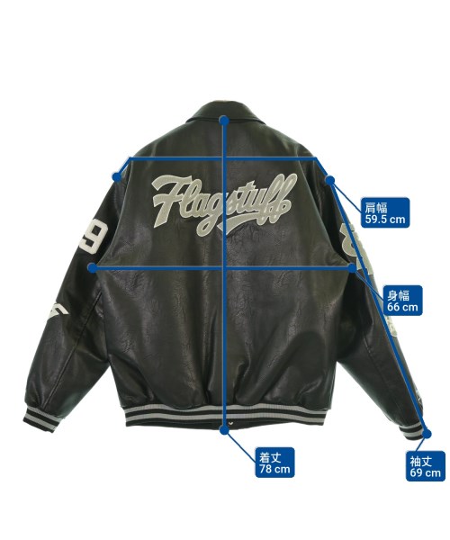 FLAGSTUFF（フラグスタフ）スタジャン 黒 サイズ:L メンズ/2200666980021