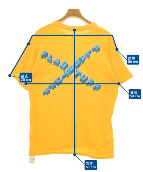 FLAGSTUFF（フラグスタフ）Tシャツ・カットソー 黄 サイズ:L メンズ/2200722960073