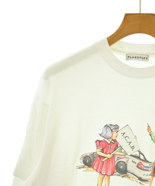 FLAGSTUFF（フラグスタフ）Tシャツ・カットソー 白 サイズ:L メンズ/2200693184164
