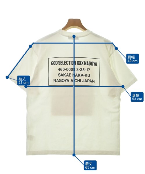 GOD SELECTION XXX（ゴットセレクショントリプルエックス）Tシャツ・カットソー 白 サイズ:S メンズ/2200632006069