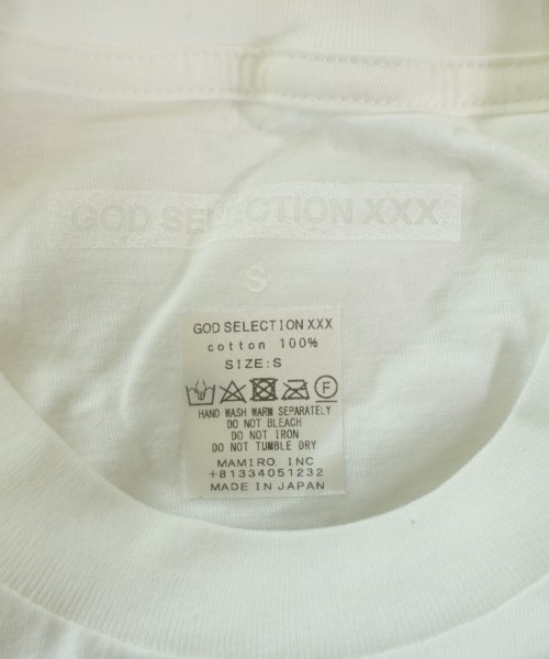 GOD SELECTION XXX（ゴットセレクショントリプルエックス）Tシャツ・カットソー 白 サイズ:S メンズ/2200618541010