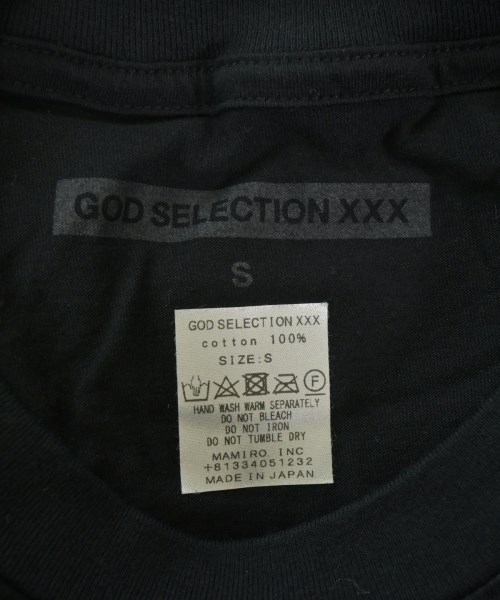 GOD SELECTION XXX（ゴットセレクショントリプルエックス）Tシャツ・カットソー 黒 サイズ:S メンズ/2200618541027