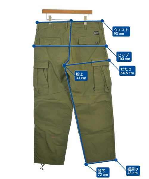 GOD SELECTION XXX（ゴットセレクショントリプルエックス）カーゴパンツ カーキ サイズ:XL メンズ/2200668058384