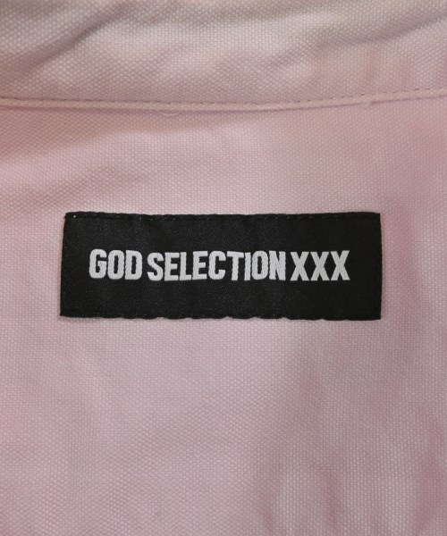 GOD SELECTION XXX（ゴットセレクショントリプルエックス）カジュアルシャツ ピンク サイズ:S メンズ/2200658923074