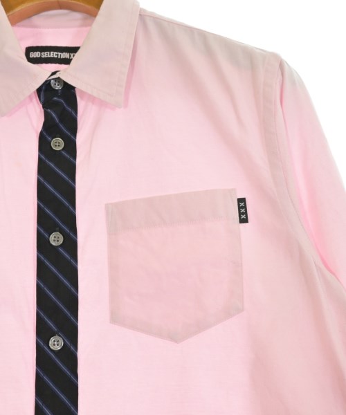 GOD SELECTION XXX（ゴットセレクショントリプルエックス）カジュアルシャツ ピンク サイズ:S メンズ/2200658923074