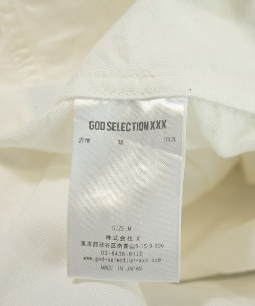 GOD SELECTION XXX（ゴットセレクショントリプルエックス）カジュアルシャツ 白 サイズ:M メンズ/2200715575079