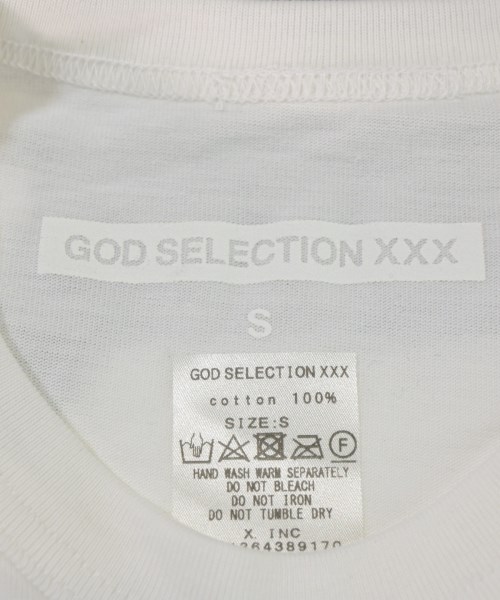 GOD SELECTION XXX（ゴットセレクショントリプルエックス）Tシャツ・カットソー 白 サイズ:S メンズ/2200671578015