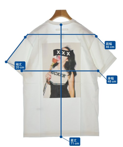 GOD SELECTION XXX（ゴットセレクショントリプルエックス）Tシャツ・カットソー 白 サイズ:S メンズ/2200671578015