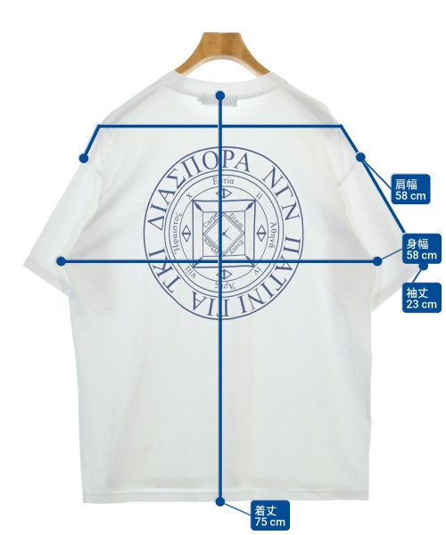Diaspora Skateboards（ディアスポラスケートボード）Tシャツ・カットソー 白 サイズ:M メンズ/2200699042130