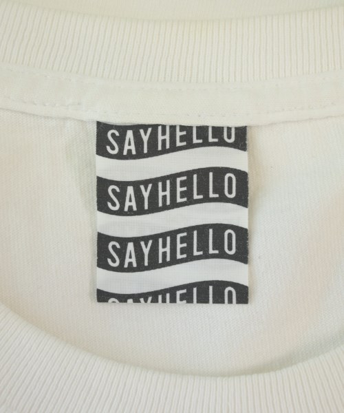 SAYHELLO（セイハロー）Tシャツ・カットソー 白 サイズ:-(XL位) メンズ/2200696259104