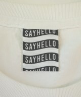 SAYHELLO（セイハロー）Tシャツ・カットソー 白 サイズ:-(XL位) メンズ/2200696259104