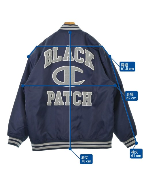 BLACK EYE PATCH（ブラックアイパッチ）スタジャン 紺 サイズ:XL メンズ/2200627023071