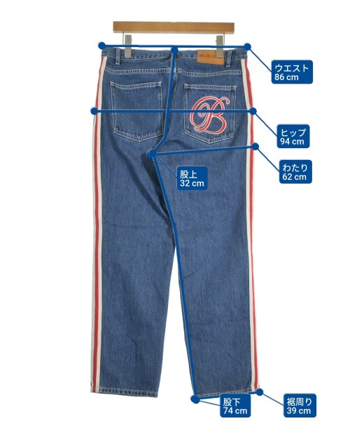BLACK EYE PATCH（ブラックアイパッチ）デニムパンツ 青 サイズ:34(XL位) メンズ/2200662180029