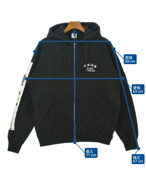 BLACK EYE PATCH（ブラックアイパッチ）パーカー 黒 サイズ:M メンズ/2200646696034