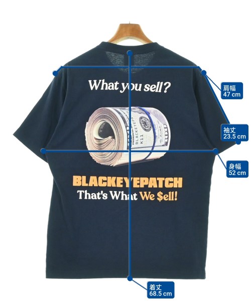 BLACK EYE PATCH（ブラックアイパッチ）Tシャツ・カットソー 紺 サイズ:M メンズ/2200682614023
