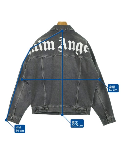 Palm Angels（パームエンジェルス）デニムジャケット グレー サイズ:M メンズ/2200606114226