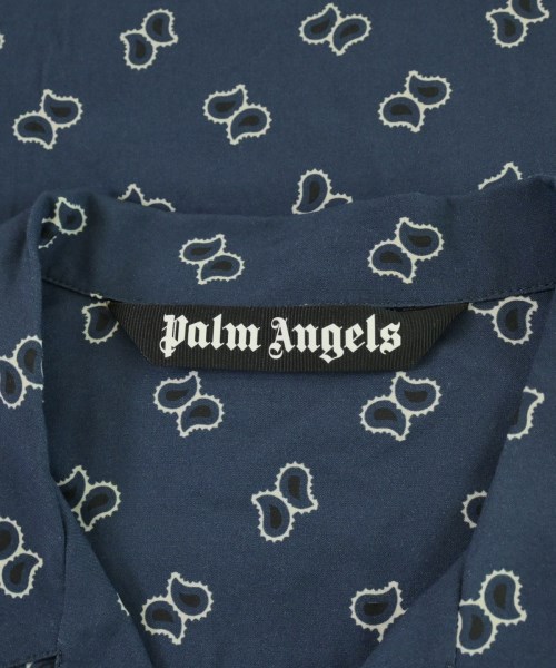 Palm Angels（パームエンジェルス）カジュアルシャツ 紺 サイズ:48(L位) メンズ/2200710656032