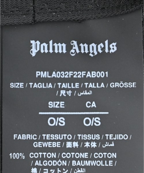 Palm Angels（パームエンジェルス）ニットキャップ・ビーニー 黒 サイズ:- メンズ/2200686139096