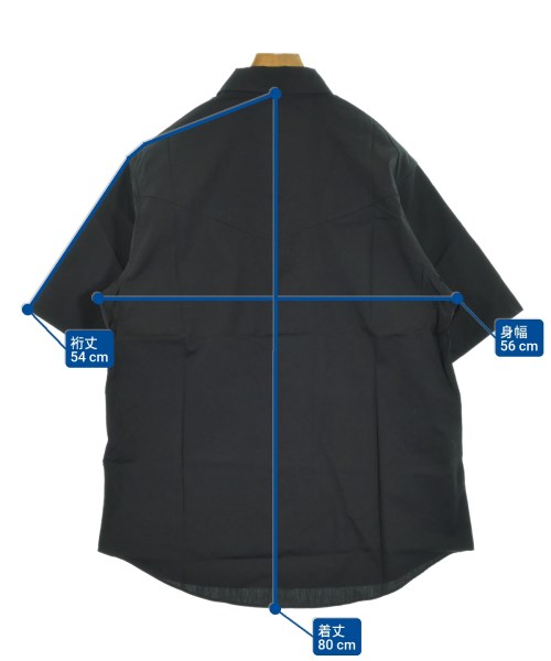 VLONE（ヴィローン）カジュアルシャツ 黒 サイズ:L メンズ/2200650690042