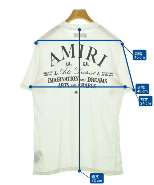 AMIRI（アミリ）Tシャツ・カットソー 白 サイズ:46(M位) メンズ/2200726006012