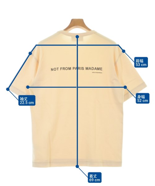 DROLE de MONSIEUR（ドロールドムッシュ）Tシャツ・カットソー ベージュ サイズ:S メンズ/2200706855104