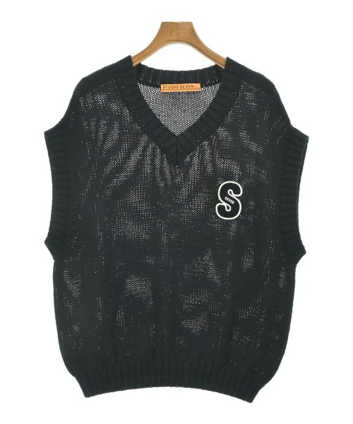 STUDIO SEVEN(スタジオセブン)ベスト 黒 サイズ:L/2200658031106