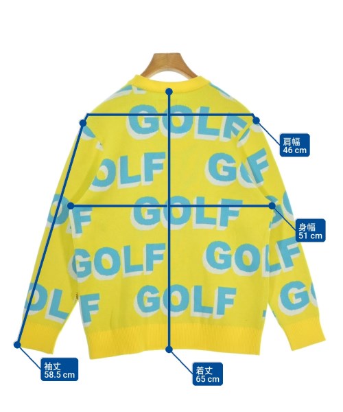 GOLF WANG（ゴルフワン）ニット・セーター 黄 サイズ:S メンズ/2200697927101