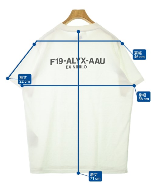 ALYX（アリクス）Tシャツ・カットソー 白 サイズ:L メンズ/2200698561045